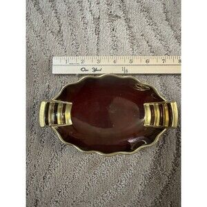 Vintage Carlton Ware Rouge Royale, Brown / Gold Candy Trinket Dish Bowl England